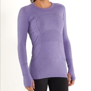 Lululemon swifty tech LS crew long sleeve purple